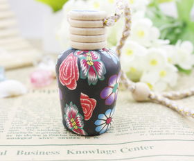 創意車掛飾與軟陶香水瓶 汽車裝飾品與格子鋪貨源新選擇